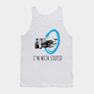 I'm with Portal 2 - Light BG Tank Top